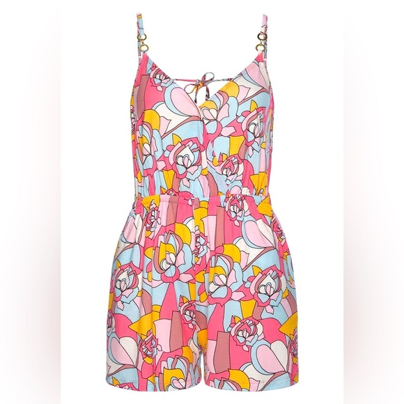 Lascana Other - LASCANA Printed V-Neck Romper